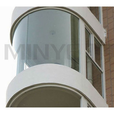 Aluminium Balkon Eckfenster mit horizontaler Öffnung und gehärtetem Glasrahmen