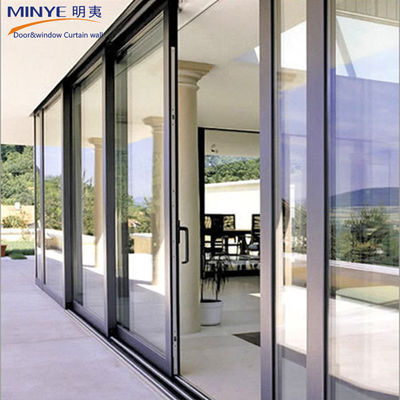 Kommerzielle Aluminium-Stacker-Glastür mit Low Track-Design und 5mm-12mm Glas-Spec