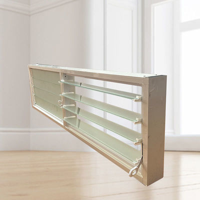 Customized Farben Aluminium Glas Louver Schleier für den europäischen Stil Außenschutz