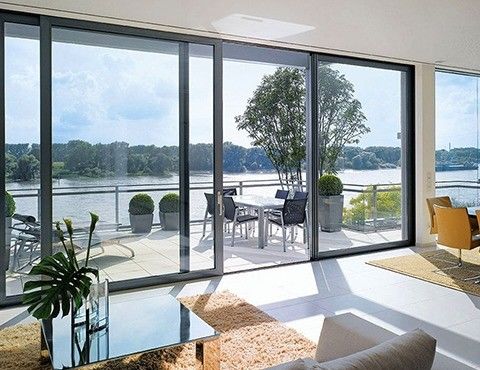 Wasserdichte und winddichte PVC-Glasschiebetür für UPVC-Türen