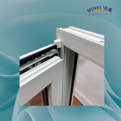 Kin Long Chinese Top Hardware PVC Neigungs- und Drehfenster mit doppelt gehärtetem Glas