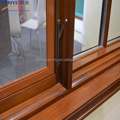 MINYE Aluminium Holz Gehäuse Fenster angepasst und gehärtet Glas enthalten