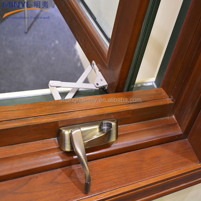 MINYE Aluminium Holz Gehäuse Fenster angepasst und gehärtet Glas enthalten