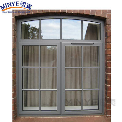 Anpassbares 1,4 mm Profildicke Aluminium-Doppelverglasungsschlagfenster für Haus