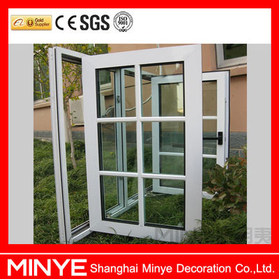Anpassbares 1,4 mm Profildicke Aluminium-Doppelverglasungsschlagfenster für Haus