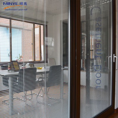 Customized Größe Aluminium Schiebetür und Fenster mit eingebauten Jalousien im französischen Stil