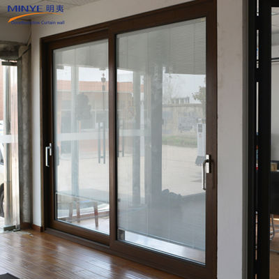 Customized Größe Aluminium Schiebetür und Fenster mit eingebauten Jalousien im französischen Stil