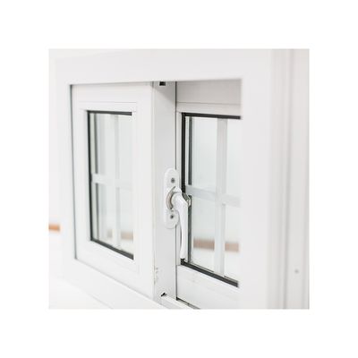 Gute Dichtung PVC-Rutschenfenster mit doppelt gehärtetem Glas und Hurrikanschutz