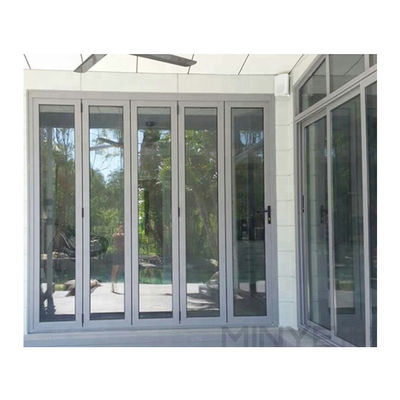 Schalldämmung von 30-40DB Aluminium Klapptüren Design für Gitter Haus Außen