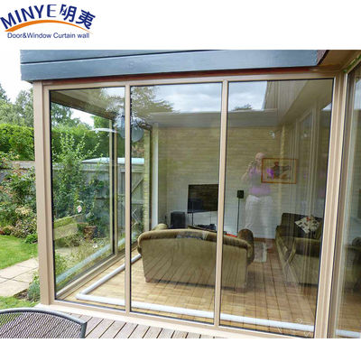 Fronthaus Schlafzimmer Design Großes festes Fenster mit Aluminiumlegierung Rahmen und Glasplatten