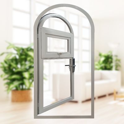 Deutsche Hardware Moderne Design Top Rund Aluminium Eingangsbogen Casement Türen