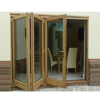 Hotels Modern Design Aluminium Schrank Akkordeon Glas Bi-Fold-Türen mit Klappscharnieren