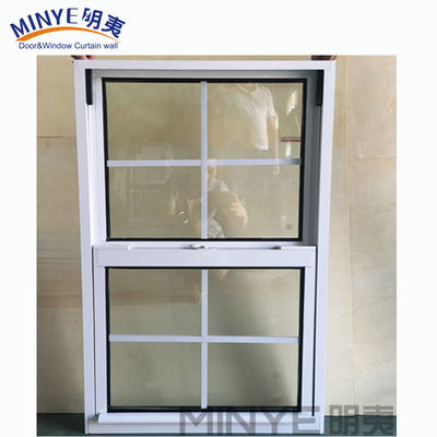 Einfach gehängtes Aluminiumfenster mit 5mm 9A 5mm Glasspezifikation und 1,4mm Profildicke