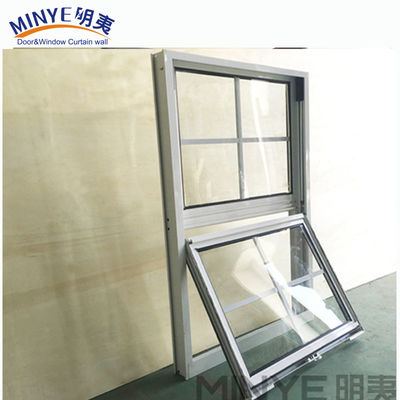 Einfach gehängtes Aluminiumfenster mit 5mm 9A 5mm Glasspezifikation und 1,4mm Profildicke