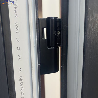 Villa Innenraum PVC Vordertüren 2,5 mm Dicke Modernes Design Glasfaser Bildschirmnetz