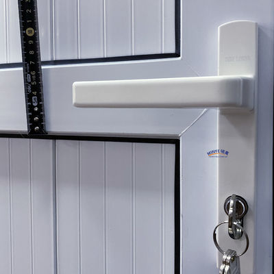 Winddichte PVC-Haupttüren im französischen Stil UPVC-Vertikal-Scharniertür mit PVC-Gusset-Türen