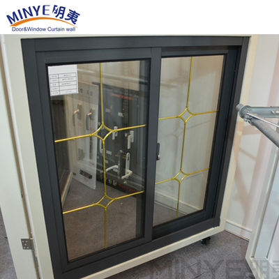 Untergeschosses Glas-Doppelfenster mit Aluminiumprofil