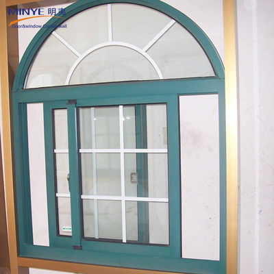 Aluminiumlegierung Balkon Schiebefenster mit angepasstem Farbprofil