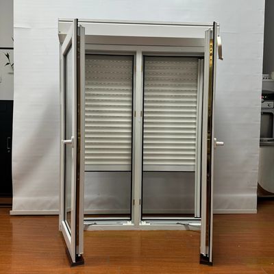 Faltfläche PVC-Fenster mit Glasfasernetz und Rollblenden