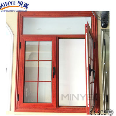 Modernes Haus Aluminium-Fenster mit Doppelverglasung und Grill-Design