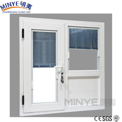 Moderne Design-Stil Aluminium-Fenster mit Fliegenschirm und Rolling Louver