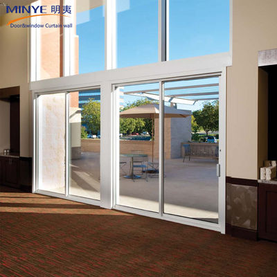 Fertiggestellte Oberfläche und Fertiggestellter Design Stil Moderne Aluminium Große Glasschiebetür