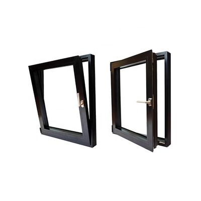 Vertikal geöffnetes Fenster aus Aluminium mit schönem und großzügigem Design