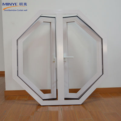 Swing-Aluminiumfenster mit spezieller Form und doppeltempertem Glas