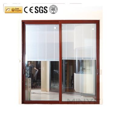 2.0 mm Profildicke Moderne Aluminiumglas Schiebefenster und Türen für den Innenraum