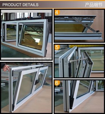 Shanghai Aluminium Doppelhängen Fenster mit vertikalen Öffnungsmuster und OEM Willkommen