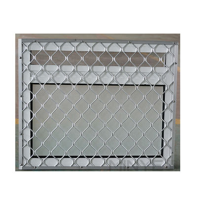 Sicherheitsfenster mit Low-E-Glas und Drahtnetzschirm