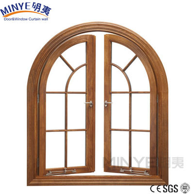 Arch Top Design Winddichte Tür mit pulverbeschichtetem Finish im rustikalen Stil