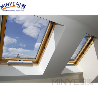Chinesische Oberfläche Wasserdichtes Aluminium Dachfenster im französischen Stil mit Elektro-Velux-Scheinwerfer