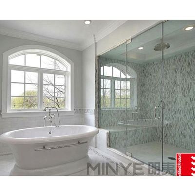 Aluminiumlegierung Rahmen-Bogengitterfenster mit Swing-Open-Stil und Grill Design