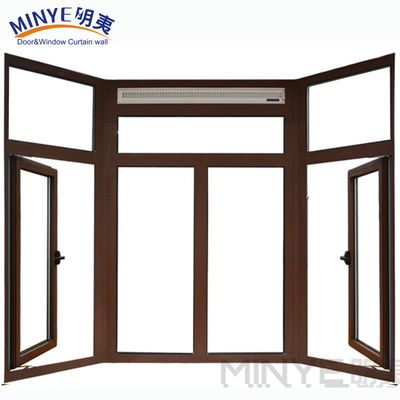 1.4mm Profildicke Anodisiertes modernes Eisenfenstergrill Design für Aluminium geöffnete Fenster