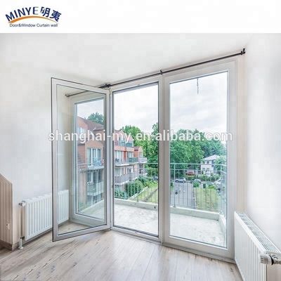 5MM 9A 5MM Glas Spec Aluminium Eingangstüren für moderne Eisen Grill Glas Balkon Tür