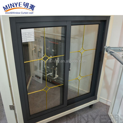 Dauerhafte Aluminium-Frenchfenster mit Schiebeöffnung und glatter Pulverbeschichtung