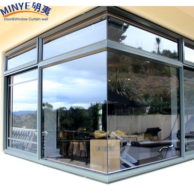Nahtlose Aluminiumlegierungsrahmen verstärkte Eckfenster für modernes und schlankes Design