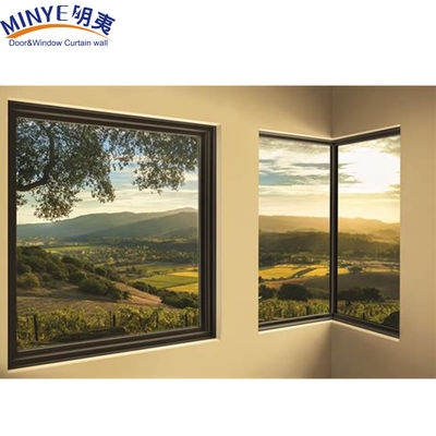 Nahtlose Aluminiumlegierungsrahmen verstärkte Eckfenster für modernes und schlankes Design