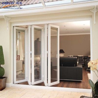 Customized Farbe Aluminium Klapptüren für moderne Eintrittswärmedämmung und wasserdicht
