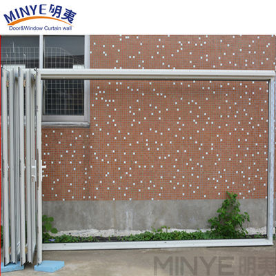 2.5 mm Profildicke Chinesische Oberfläche Aluminium-Zweifach Tür/Teilwand-Design