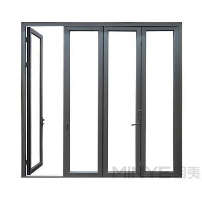 Schalldämmung Aluminium Klapptür mit 4 Platten Aluminium Bildschirm Tür im modernen Design