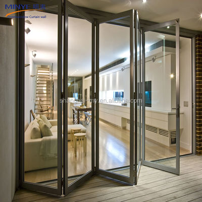 Villa Gebraucht Französisch Glas Bi-Falt Türen mit modernem Design und Windfestigkeit 3500 PA