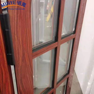 CE-Standard Aluminiumlegierungsrahmen Beste Gehäuse Designs Holzkorn Halbrunder Bogenfenster