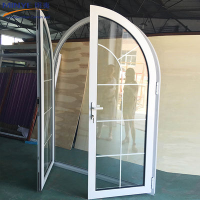 Normaler Aluminiumprofil Glasmaterial gekrümmte Oberklappe Tür für modernes Design