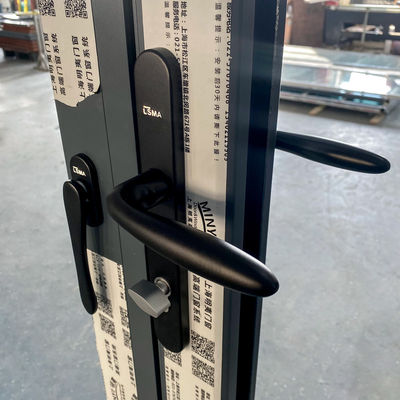 Hardware Schalldichte Innenraum Bi-klappbare Doppelverglasung Aluminiumglas Thermal Break Bifold Patio Klapptüren