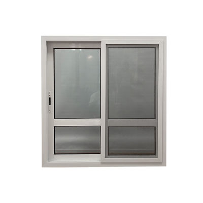 1.4mm Profildicke Doppelverglasung Doppelgehärtetes Glas Aluminiumlegierung Schiebefenster