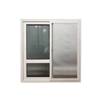 1.4mm Profildicke Doppelverglasung Doppelgehärtetes Glas Aluminiumlegierung Schiebefenster