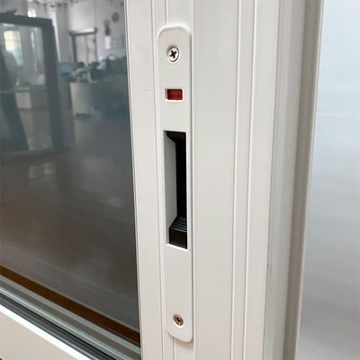 1.4mm Profildicke Doppelverglasung Doppelgehärtetes Glas Aluminiumlegierung Schiebefenster