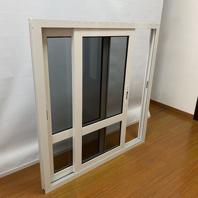 1.4mm Profildicke Doppelverglasung Doppelgehärtetes Glas Aluminiumlegierung Schiebefenster